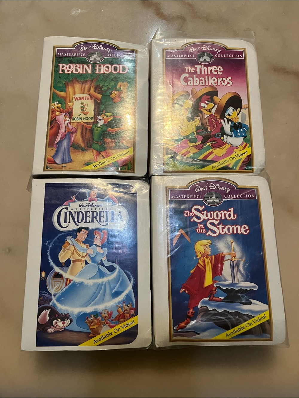 McDonald's 1995 Disney Happy Meal Masterpiece Collection Toy
Lot of 4 Figurines